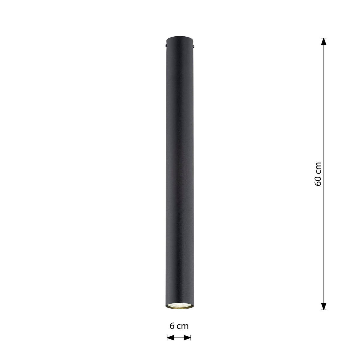 Stropní svítidlo TECNO 1XL – černé