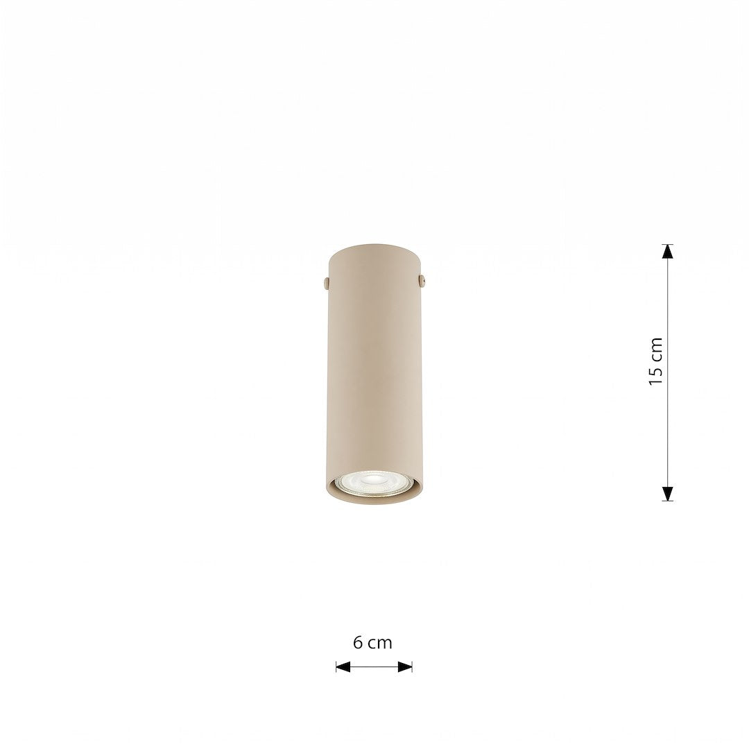 Stropní svítidlo TECNO 1S – v odstínu moka