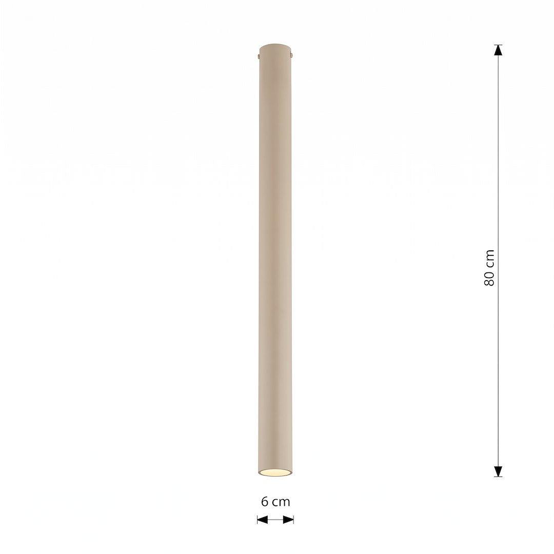 Stropní svítidlo TECNO 1XXL – v odstínu moka