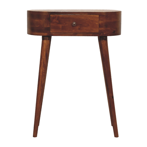 Mini konzolový stolek v kaštanovém odstínu, 60 × 30 × 78 cm