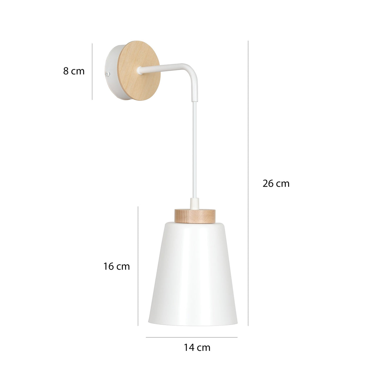 Nástěnné svítidlo BOLERO K1 – bílé