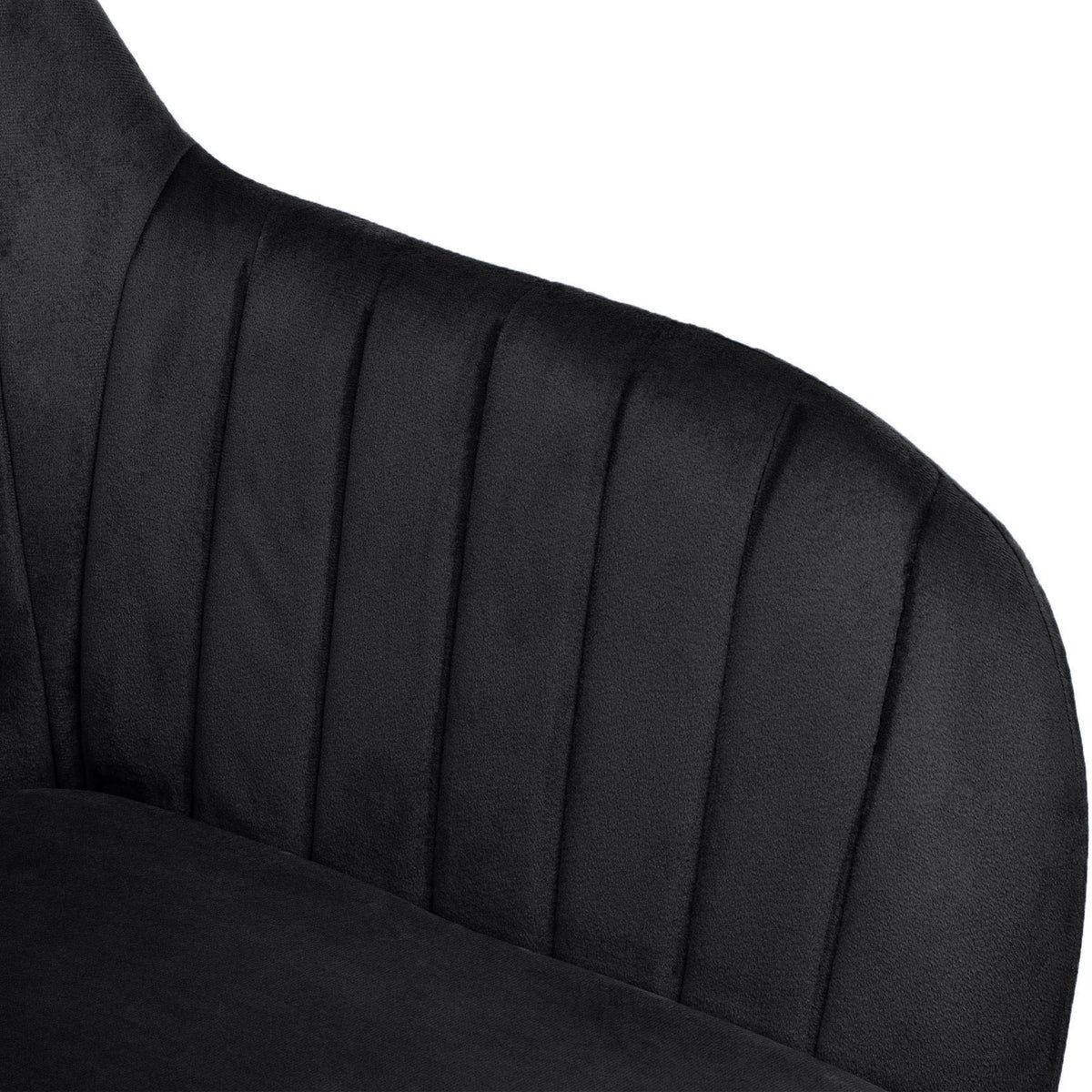 Sametová židle SEVILLA VELVET černé