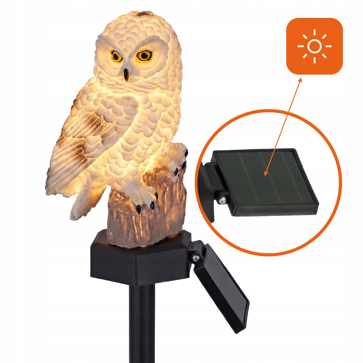 LED solární zápichové svítidlo 40 cm