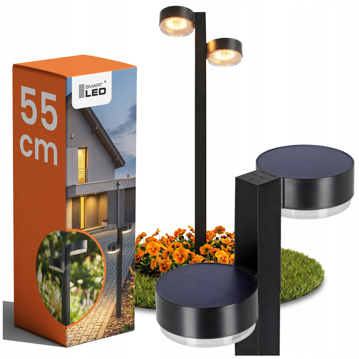LED solární zápichové svítidlo