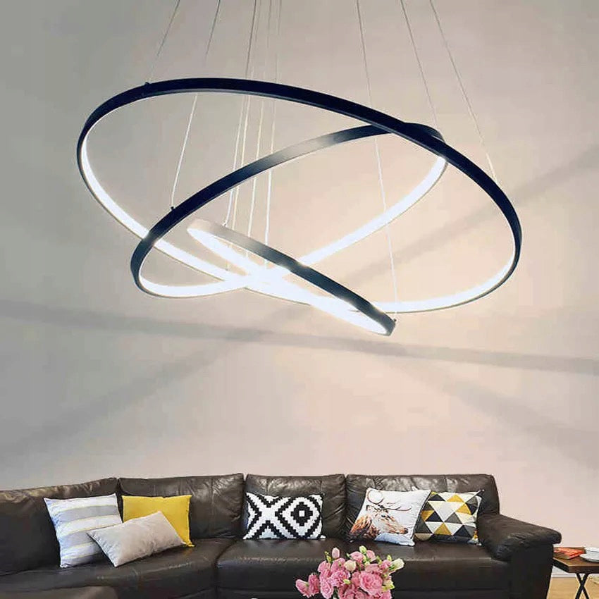 Zlaté LED závěsné svítidlo – neutrální bílá