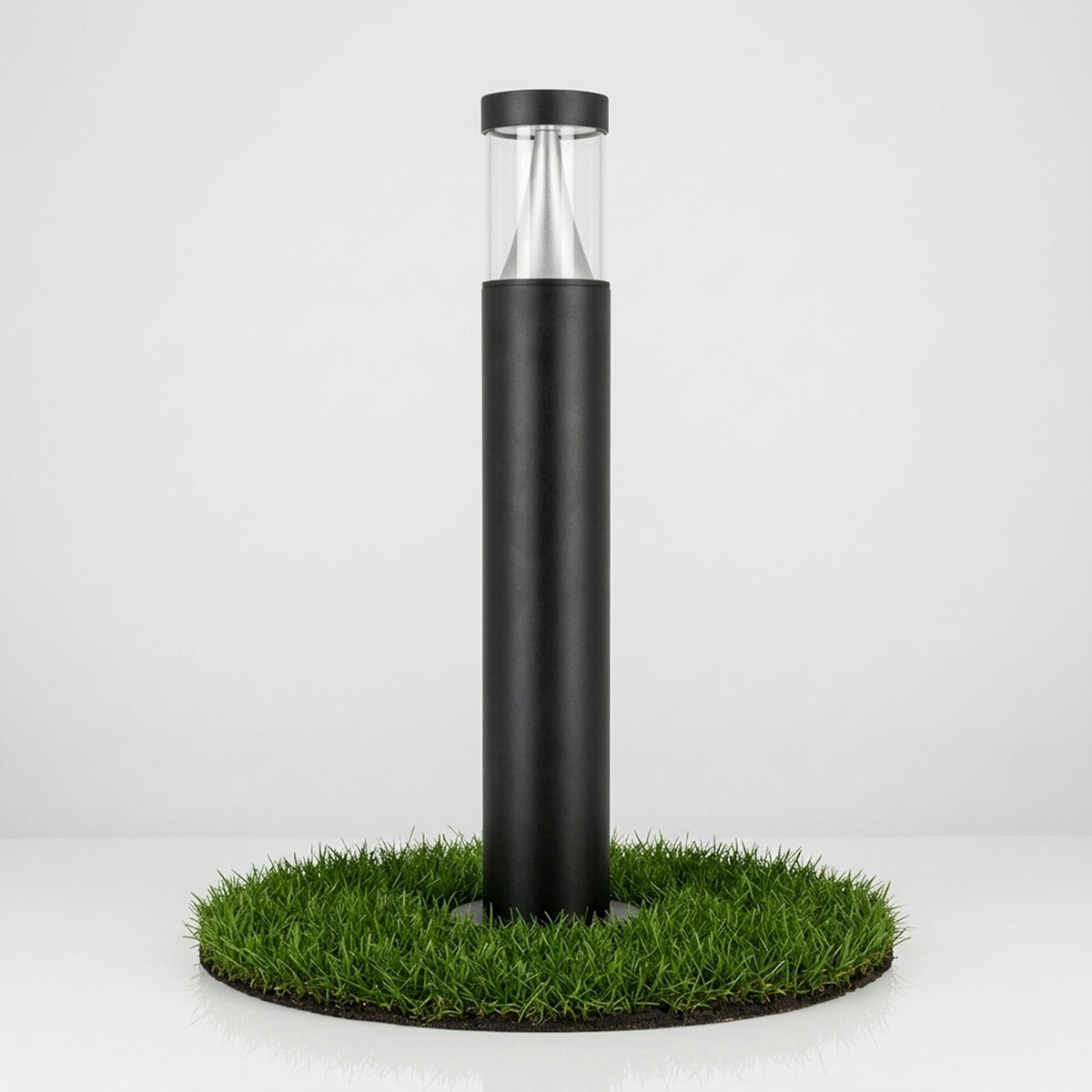 Černý venkovní osvětlovací sloupek 230 V, 7 W, 500 lm, 65 cm, IP44