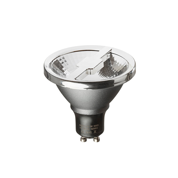 ALFA 69 stříbrnošedá chrom 230V GU10 LED 6W 24° 4000K