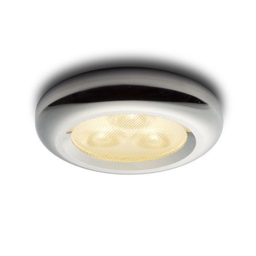 ESTA LED zápustná vč. driveru chrom 230V/350mA LED 3x1W 3000K