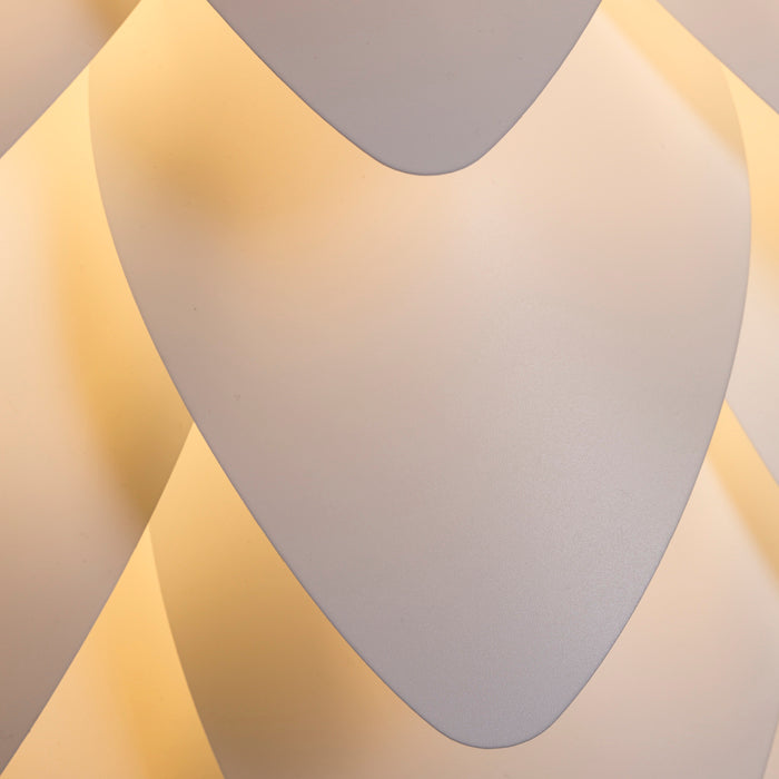 ENCOMBRE závěsná bílé PVC 230V LED E27 15W