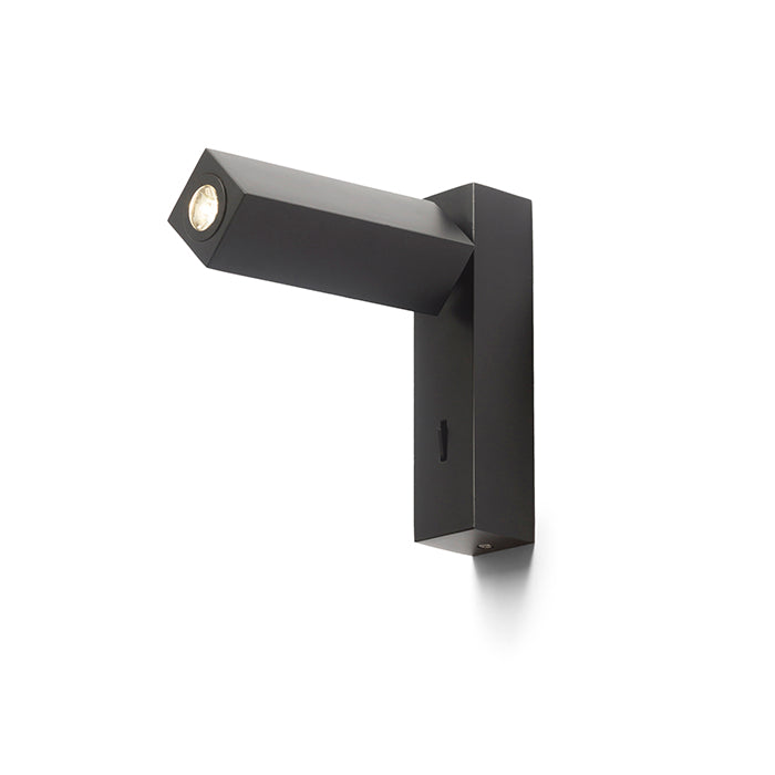 FADO I nástěnná černá 230V LED 3W 45° 4000K