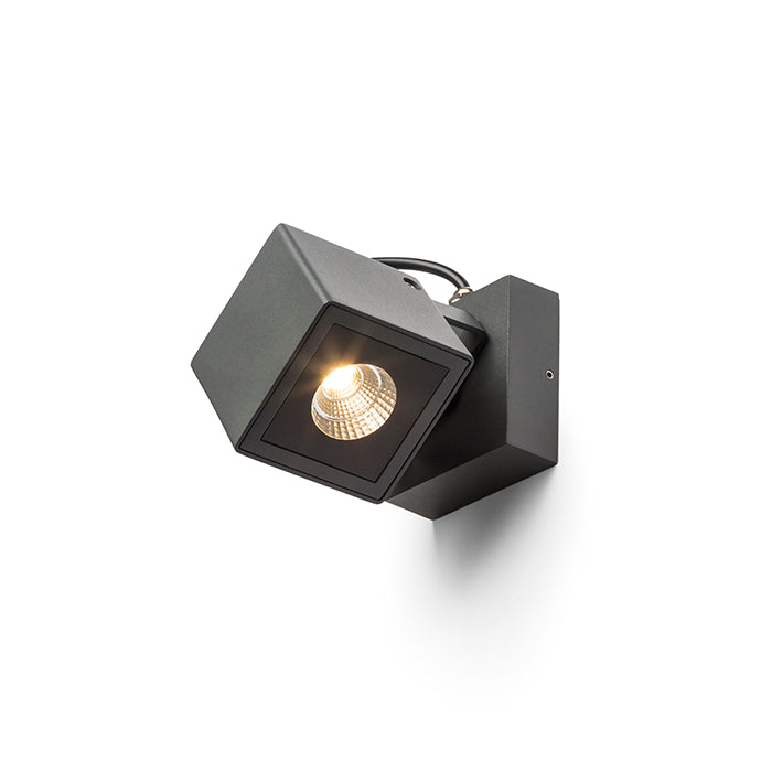 BORA nástěnná antracitová 230V LED 6W 44° IP54 3000K