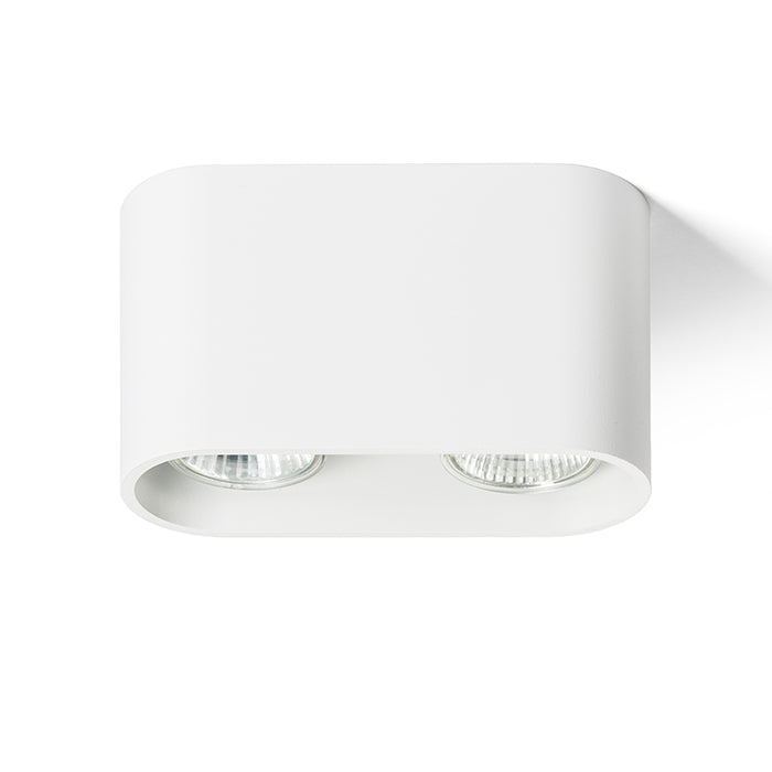 MANTOVA II stropní matná bílá 230V LED GU10 2x7W
