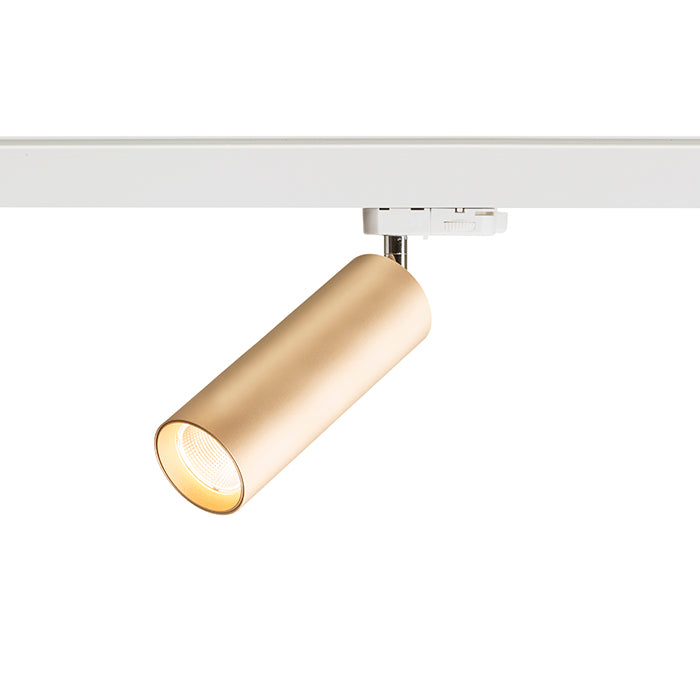MAVRO DIMM pro tříokr. lištu zlatá 230V LED 12W 38° 3000K