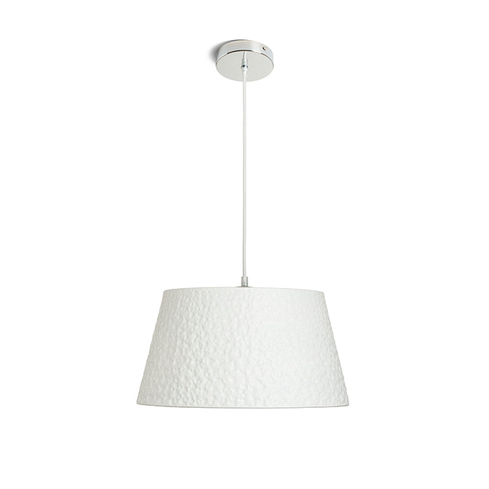BUCKY 40 závěsná bílá/šedá kov 230V LED E27 15W