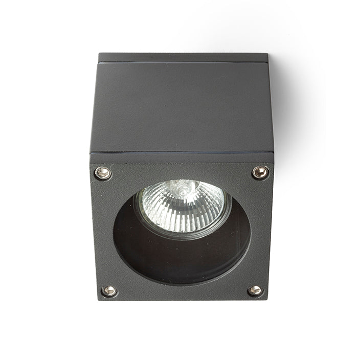 RODGE stropní antracitová 230V LED GU10 8W IP54