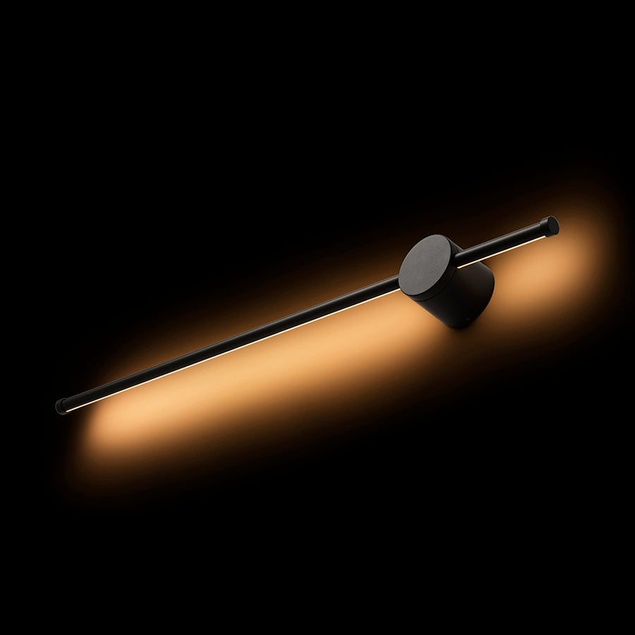 BEEM 80 nástěnná černošedá mléčný akryl 230V LED 14W 120° IP54 3000K