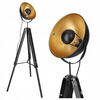 Černá stojací lampa E27