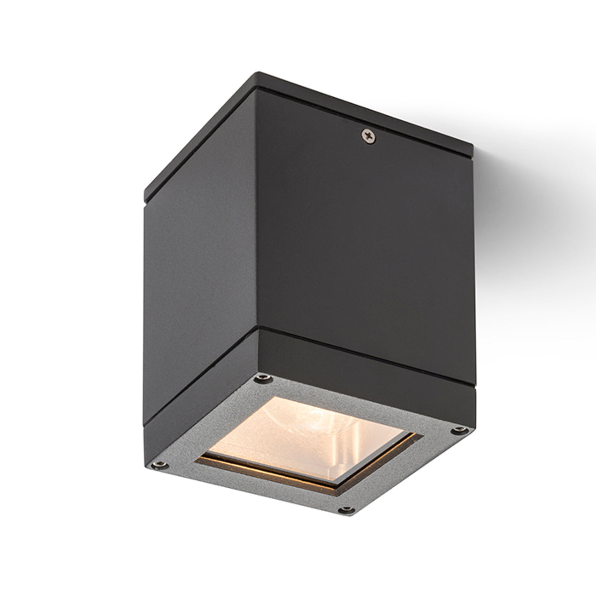 Venkovní stropní svítidlo QUADRA M, antracitové, patice E27, 8 W, IP54