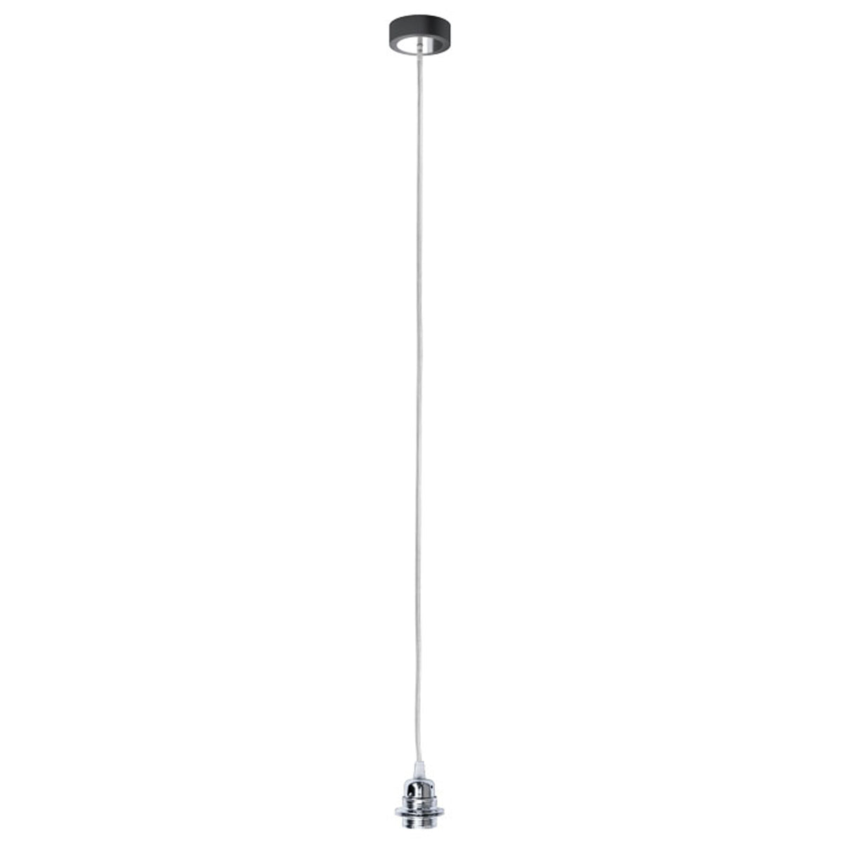 Závěsná sada HEX, základna černá, objímka chrom, 2, patice E27, 15 W