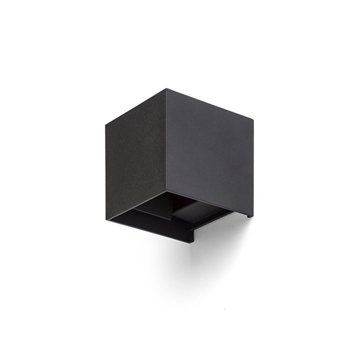 Venkovní nástěnné LED svítidlo TITO SQ, černé, 2× 3 W, teplá bílá 3000 K, IP65, stmívatelné