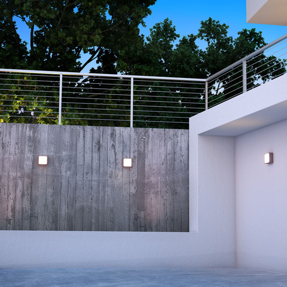Venkovní přisazené nástěnné LED svítidlo BONO, antracitové, 4 W, teplá bílá 3000 K, IP65 – fotografie 8