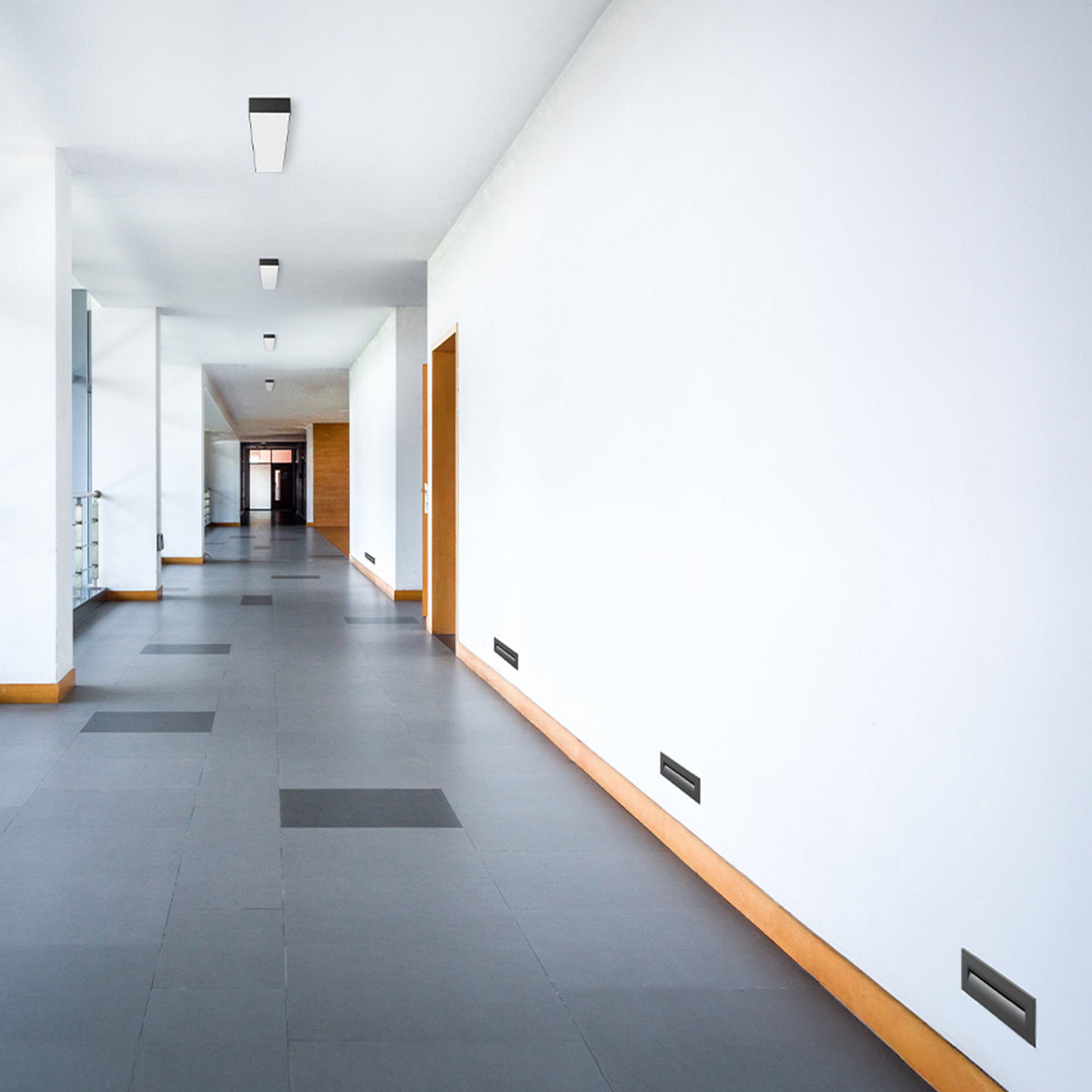 Venkovní zápustné LED svítidlo RASQ do stěny, bílé, 8.5 W, teplá bílá 3000 K, IP65 – fotografie 8