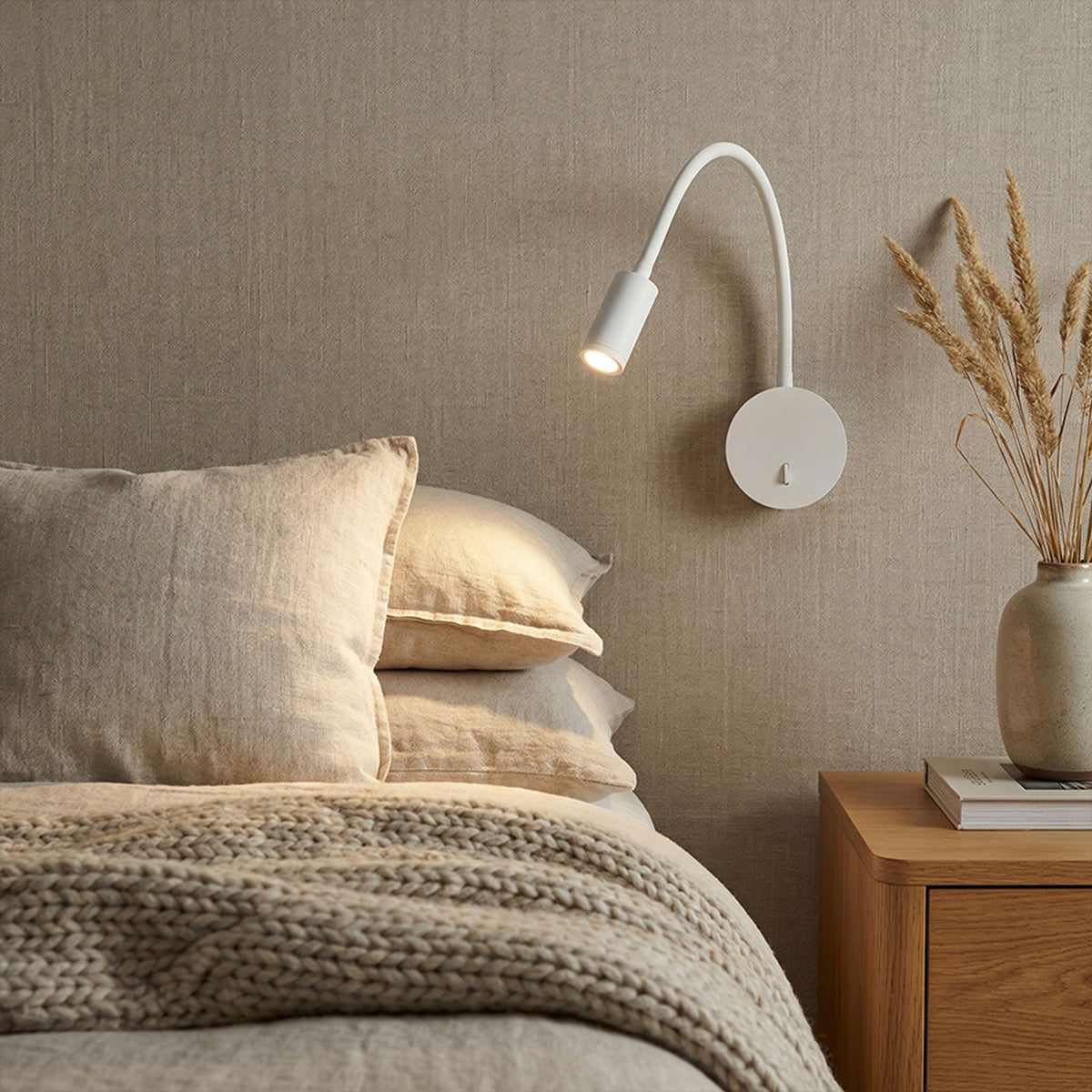 Nástěnné LED svítidlo VALE, bílé, 3 W, teplá bílá 3000 K – fotografie 6