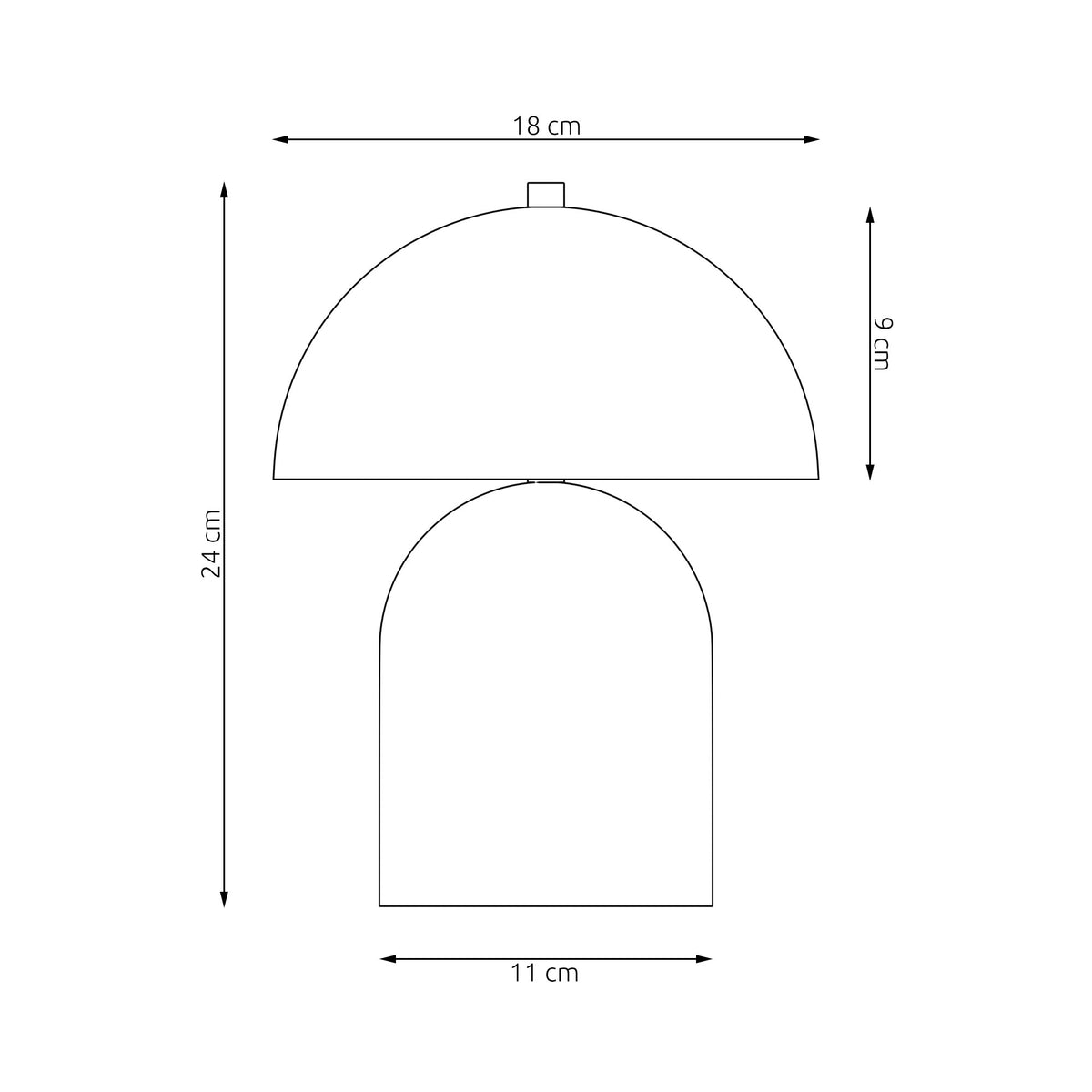 Stolní lampa MUSH LN2 – bílá
