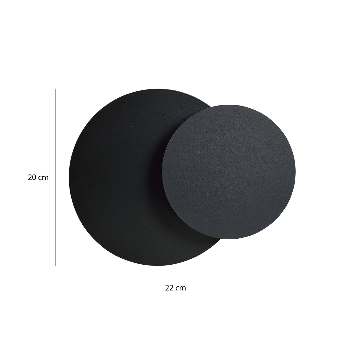 Nástěnné svítidlo CIRCLE 1C – černé
