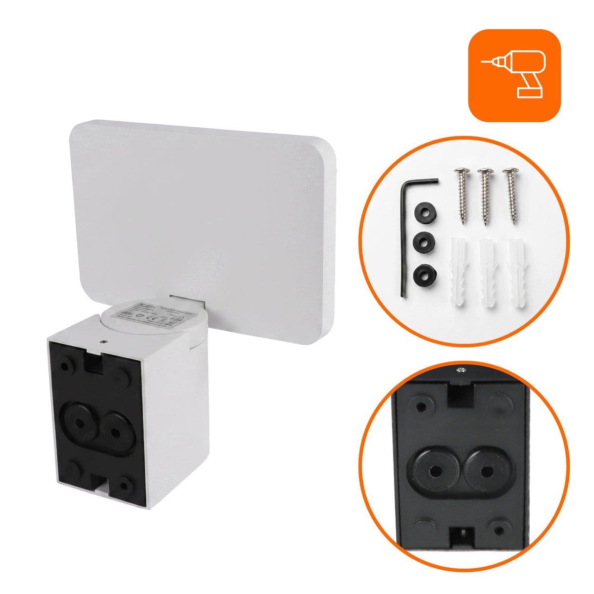 Bílý LED reflektor 20 W, CCT, IP65