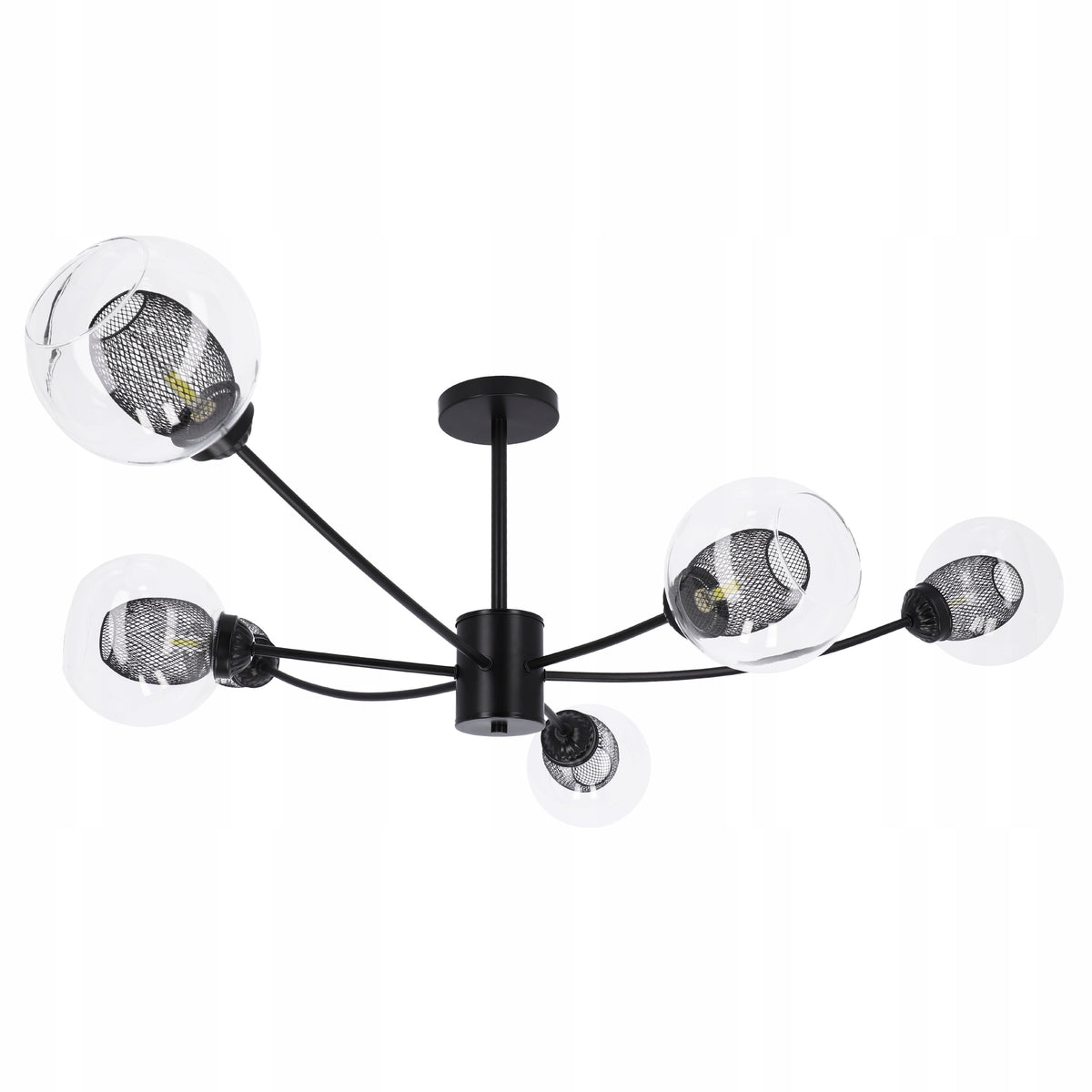 Černé LED závěsné svítidlo