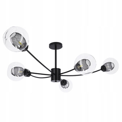 Černé LED závěsné svítidlo