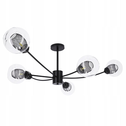 Černé LED závěsné svítidlo