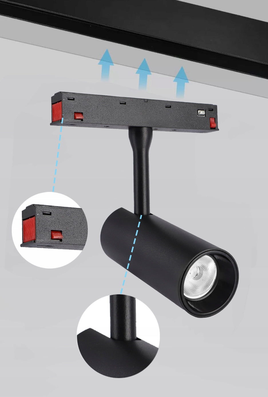 Lištový LED reflektor 7 W, 3000 K