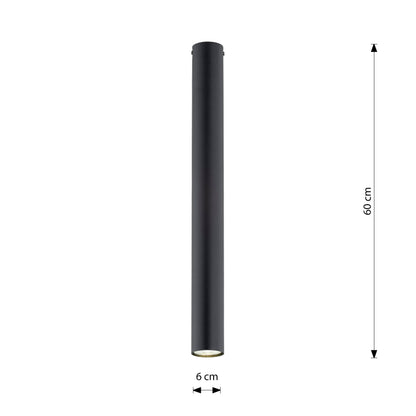 Stropní svítidlo TECNO 1XL – černé