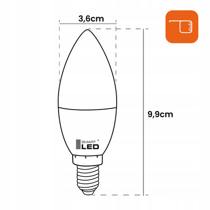 LED žárovka E14 5 W, 450 lm, 3000 K – teplá bílá