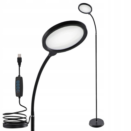 LED stojací lampa 10 W, 3 režimy barvy světla