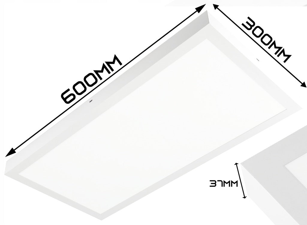 Přisazený LED panel 36 W, 30 × 60 cm