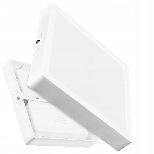 Bílé čtvercové stropní LED svítidlo 18 W