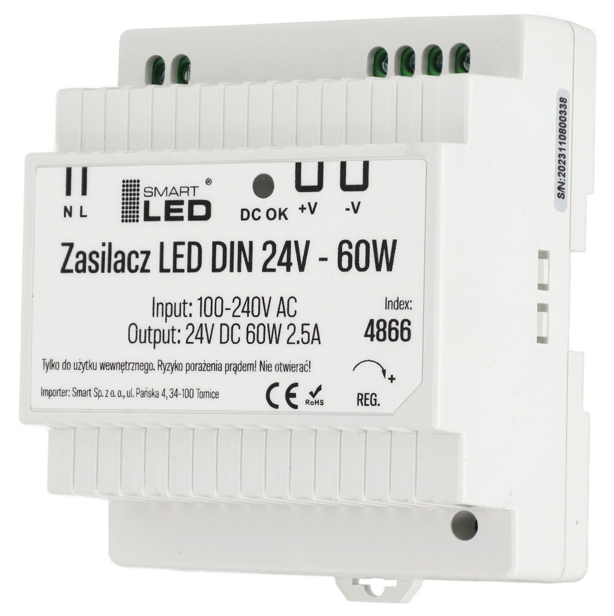 LED napájecí zdroj 24 V, 60 W