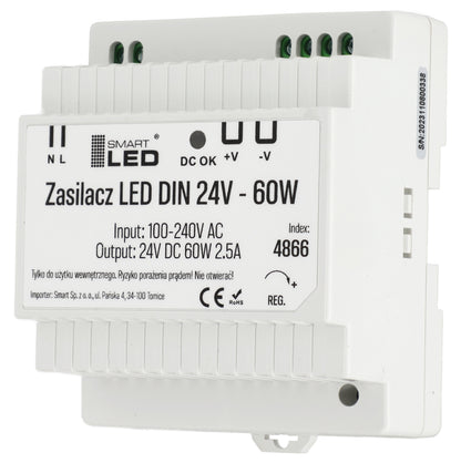 LED napájecí zdroj 24 V, 60 W
