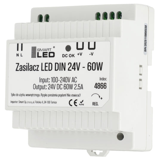 LED napájecí zdroj 24 V, 60 W