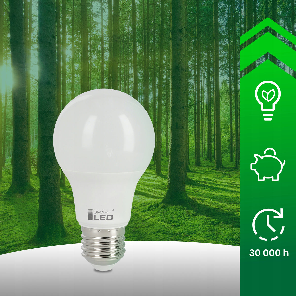 LED žárovka E27 230 V, 12 W, 1200 lm, 6500 K – studená bílá