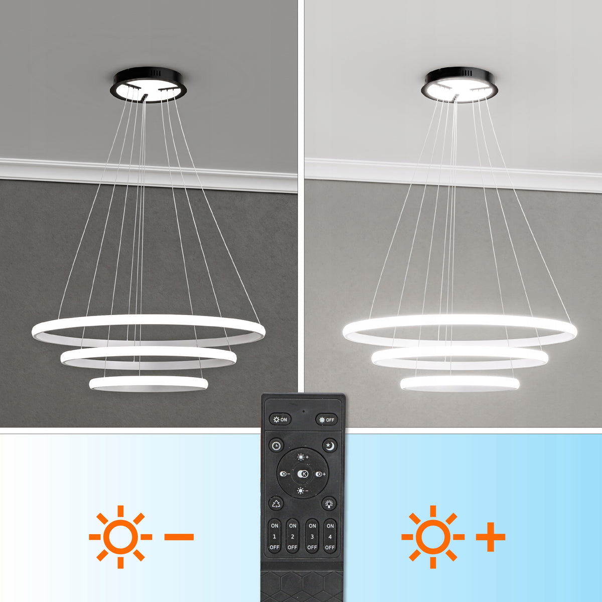 Kancelářské závěsné LED svítidlo 182 W