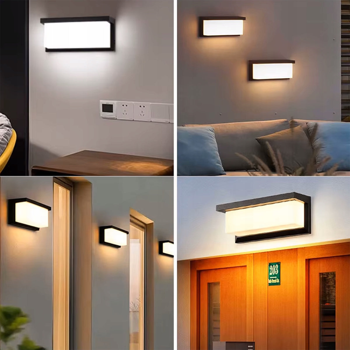 LED fasádní svítidlo 10 W, 600 lm, IP54