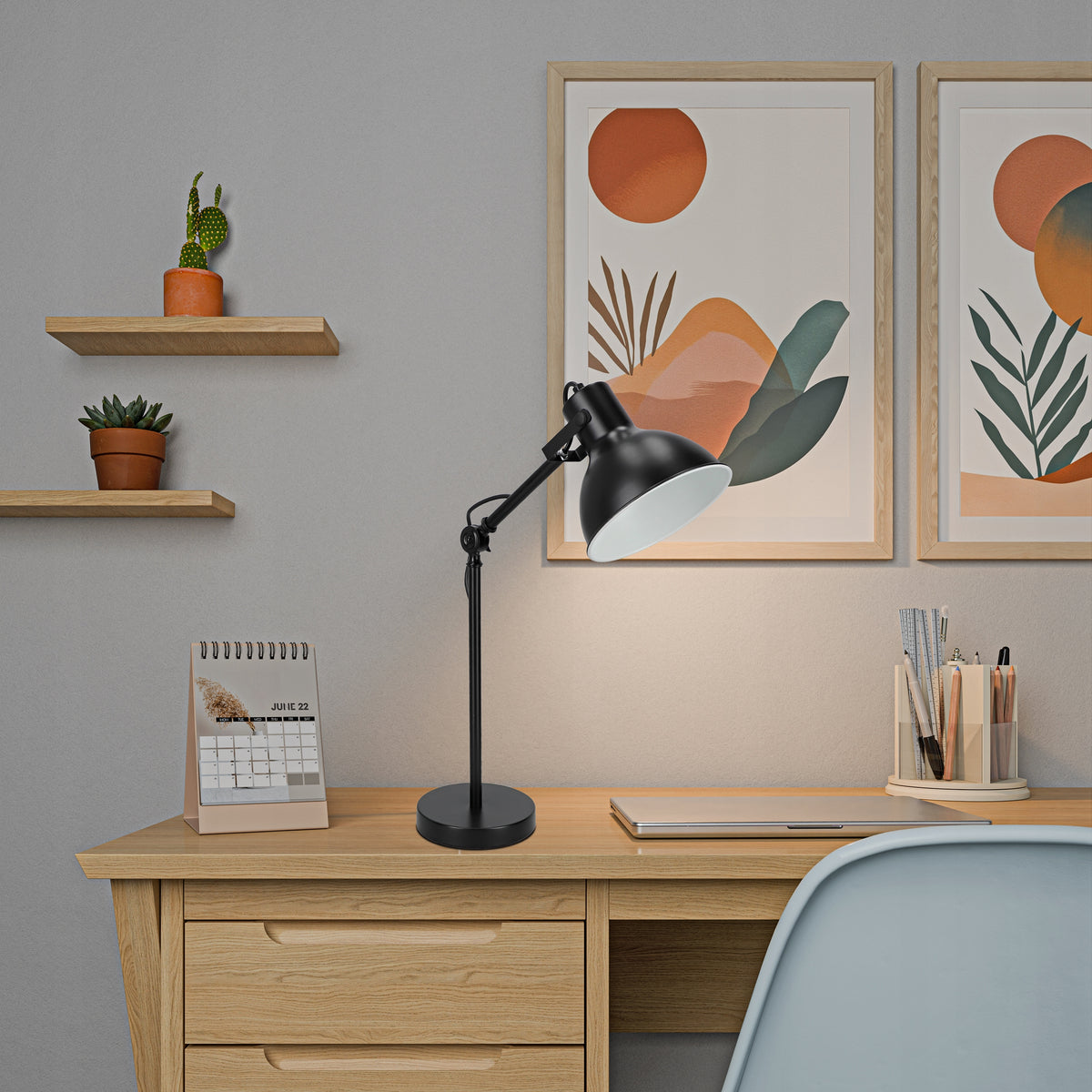 Stolní lampa E27, nastavitelná