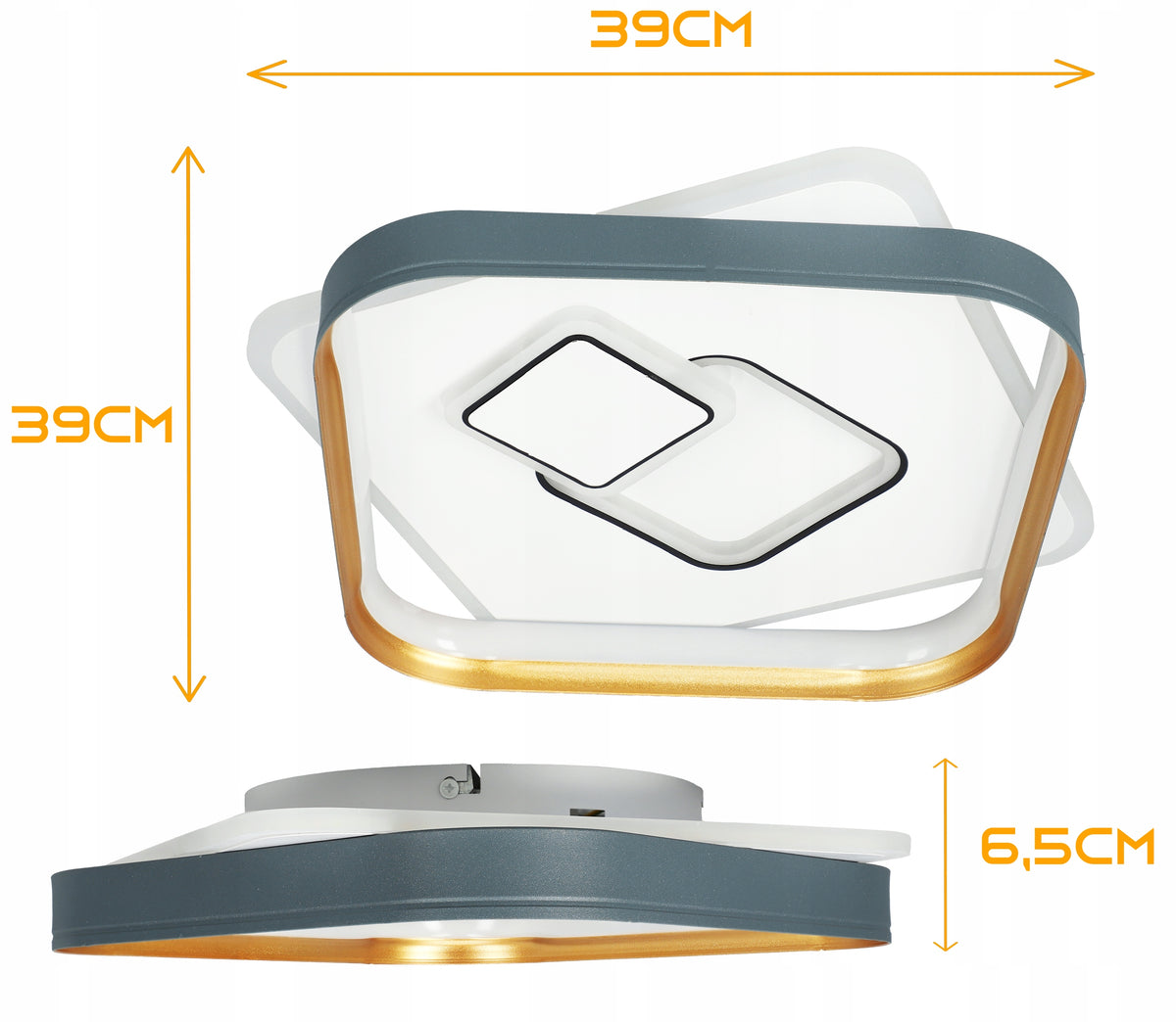 LED stropní svítidlo 106 W, 3 režimy barvy světla
