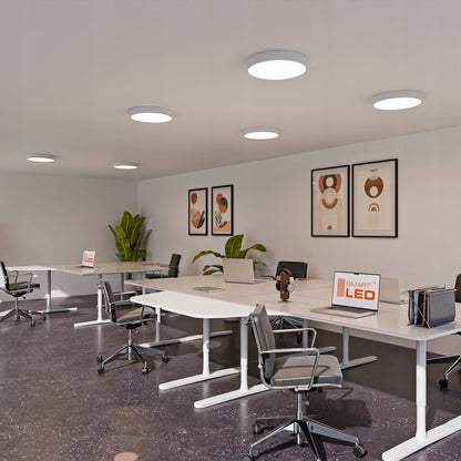 Bílé kulaté stropní LED svítidlo 48 W, 4800 lm, 50 cm