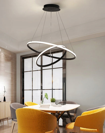 Černé LED závěsné svítidlo 49 W – neutrální bílá
