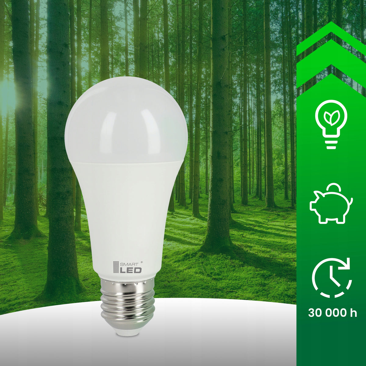 LED žárovka E27 230 V, 15 W, 1521 lm, 6500 K – studená bílá
